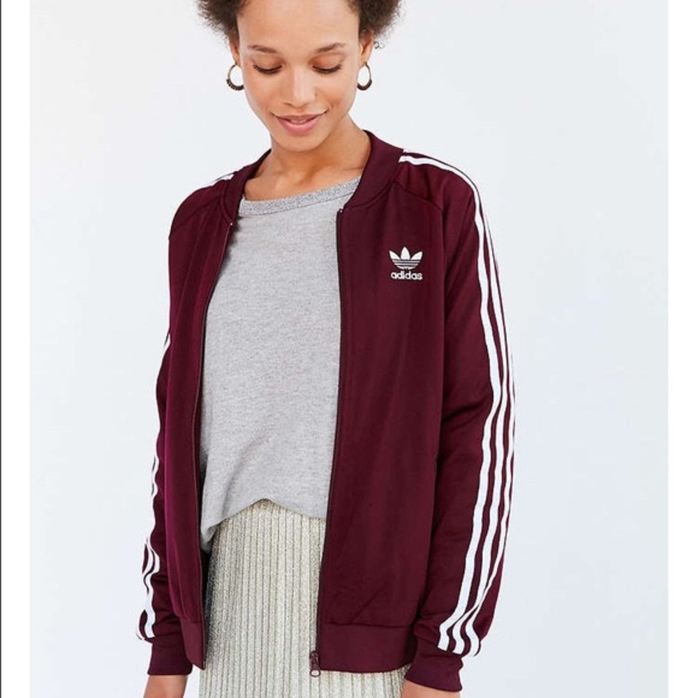 Adidas Maroon Zip